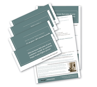 set of 4 promotional mailers