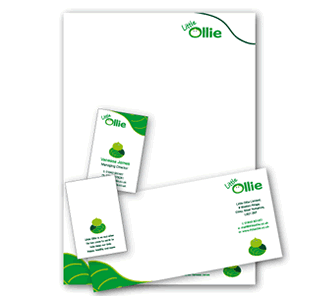 Little Ollie stationery design